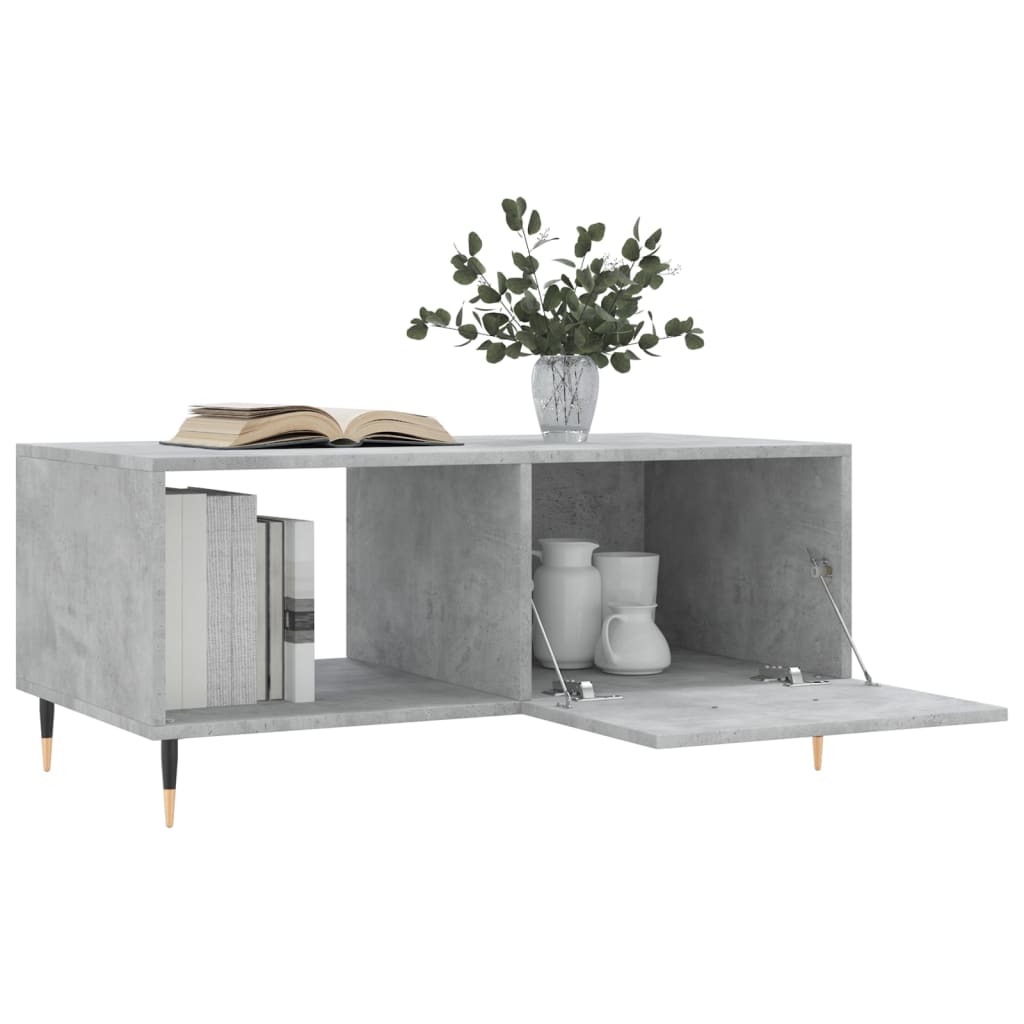 Couchtisch Betongrau 90x50x40 cm Holzwerkstoff - Pazzar.ch