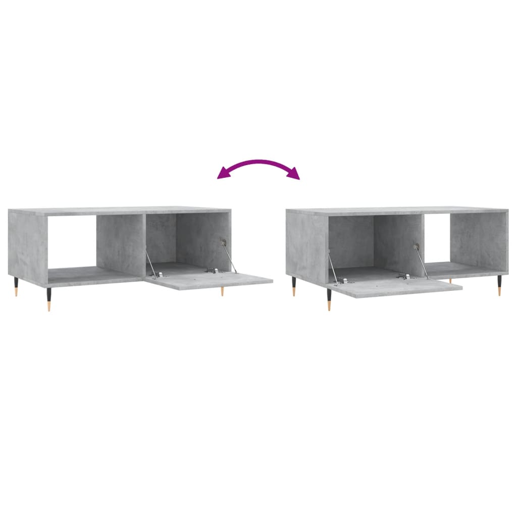 Couchtisch Betongrau 90x50x40 cm Holzwerkstoff - Pazzar.ch