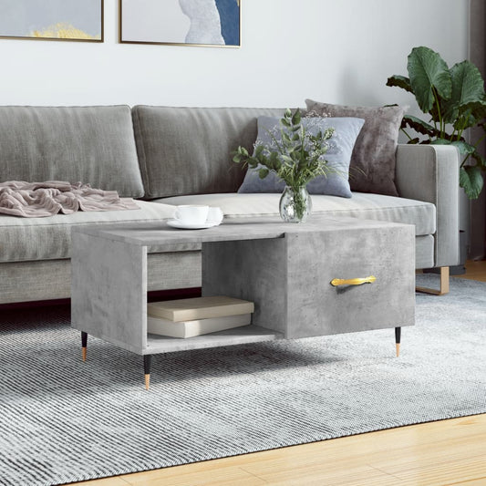 Couchtisch Betongrau 90x50x40 cm Holzwerkstoff - Pazzar.ch