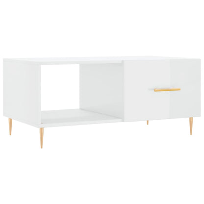 Couchtisch Hochglanz-Weiß 90x50x40 cm Holzwerkstoff - Pazzar.ch