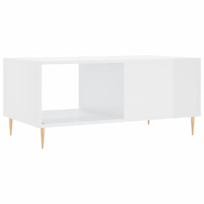 Couchtisch Hochglanz-Weiß 90x50x40 cm Holzwerkstoff - Pazzar.ch