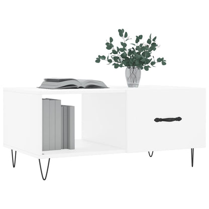 Couchtisch Weiß 90x50x40 cm Holzwerkstoff - Pazzar.ch