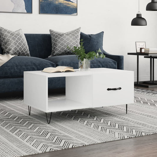 Couchtisch Weiß 90x50x40 cm Holzwerkstoff - Pazzar.ch