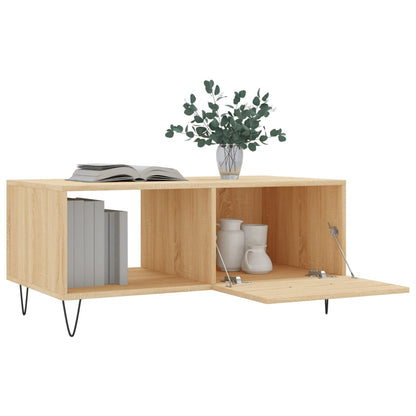 Couchtisch Sonoma-Eiche 90x50x40 cm Holzwerkstoff - Pazzar.ch