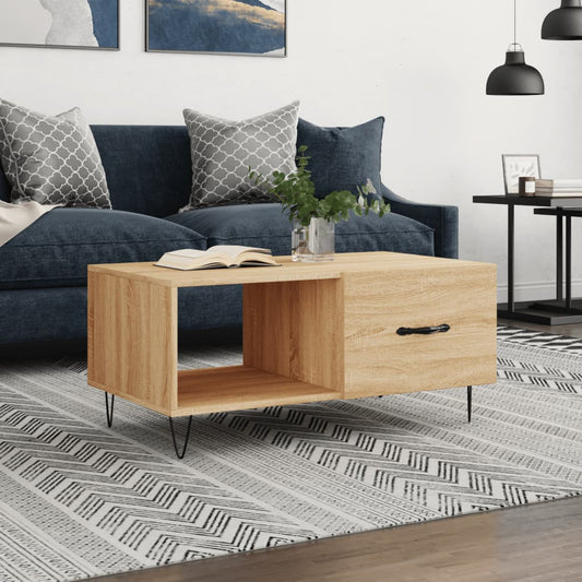Couchtisch Sonoma-Eiche 90x50x40 cm Holzwerkstoff - Pazzar.ch