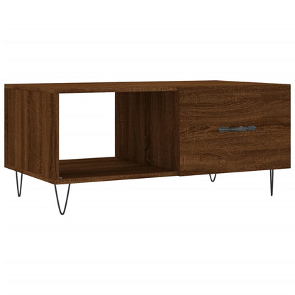 Couchtisch Braun Eichen-Optik 90x50x40 cm Holzwerkstoff - Pazzar.ch