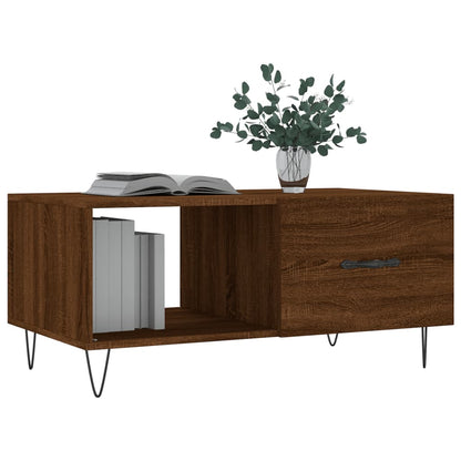 Couchtisch Braun Eichen-Optik 90x50x40 cm Holzwerkstoff - Pazzar.ch