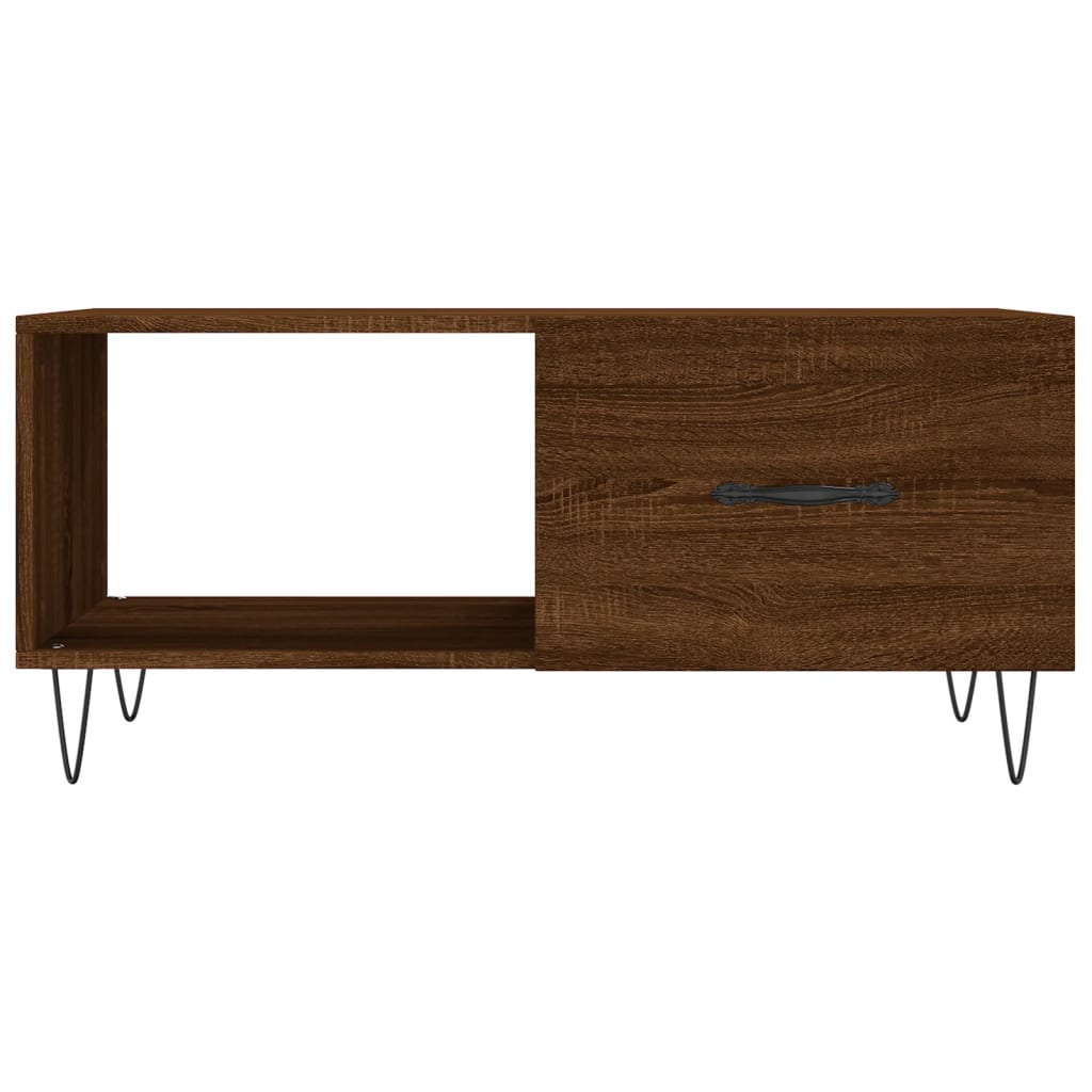 Couchtisch Braun Eichen-Optik 90x50x40 cm Holzwerkstoff - Pazzar.ch