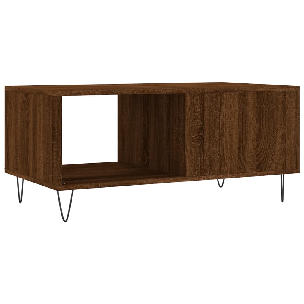 Couchtisch Braun Eichen-Optik 90x50x40 cm Holzwerkstoff - Pazzar.ch