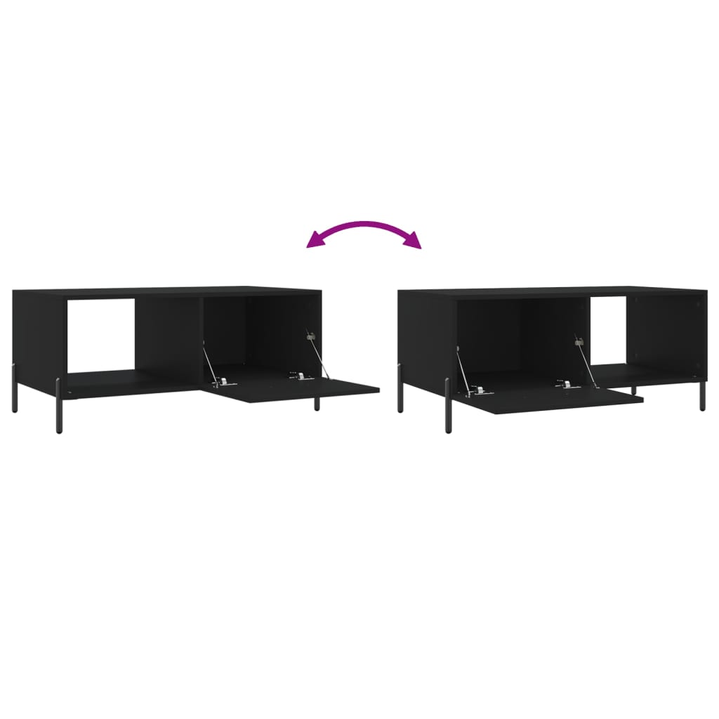 Couchtisch Schwarz 90x50x40 cm Holzwerkstoff - Pazzar.ch