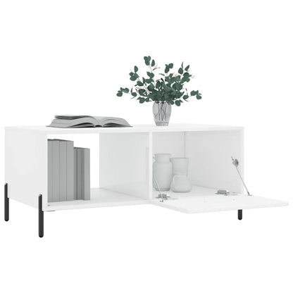 Couchtisch Hochglanz-Weiß 90x50x40 cm Holzwerkstoff - Pazzar.ch