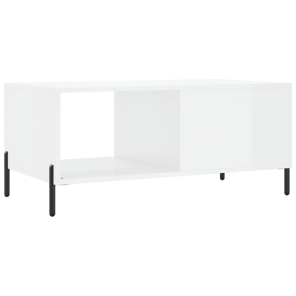 Couchtisch Hochglanz-Weiß 90x50x40 cm Holzwerkstoff - Pazzar.ch