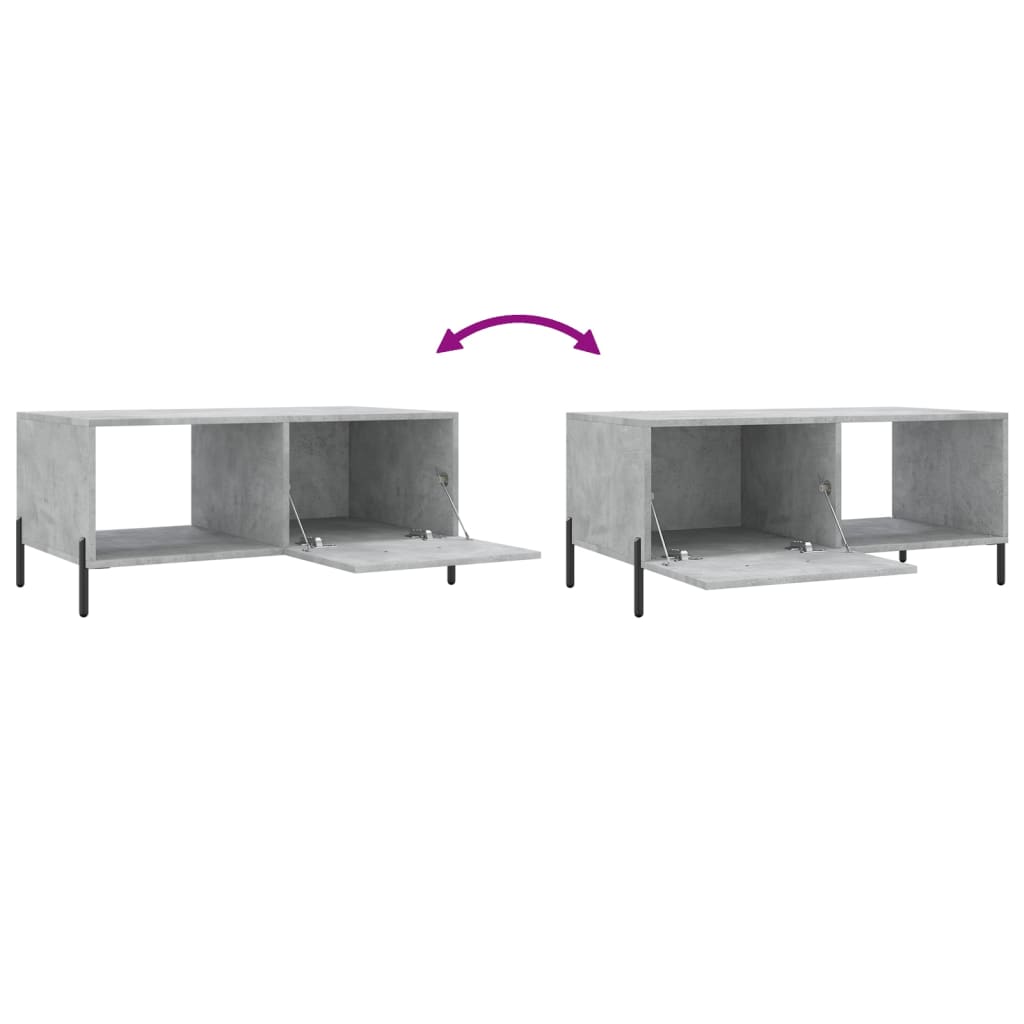 Couchtisch Betongrau 90x50x40 cm Holzwerkstoff - Pazzar.ch