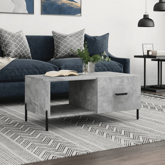 Couchtisch Betongrau 90x50x40 cm Holzwerkstoff - Pazzar.ch