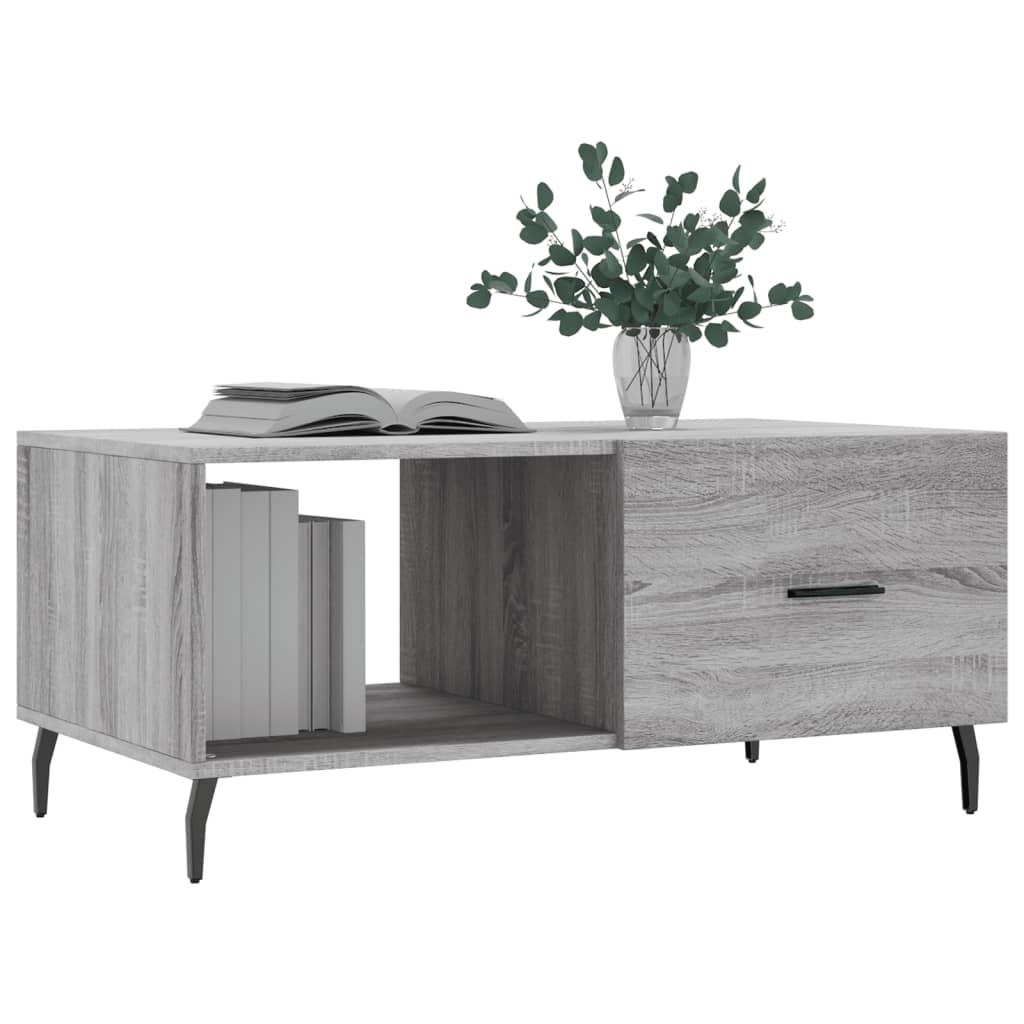 Couchtisch Grau Sonoma 90x50x40 cm Holzwerkstoff - Pazzar.ch
