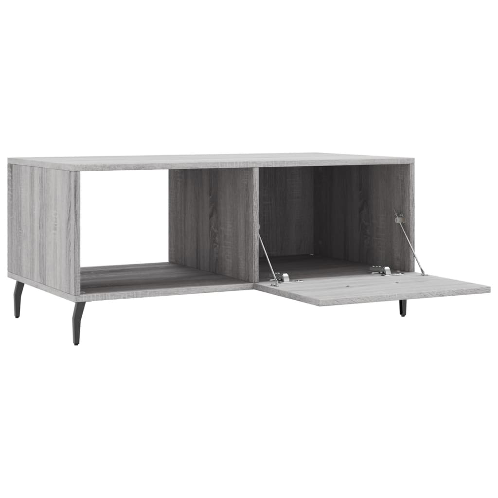 Couchtisch Grau Sonoma 90x50x40 cm Holzwerkstoff - Pazzar.ch