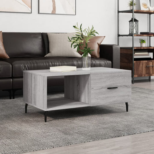 Couchtisch Grau Sonoma 90x50x40 cm Holzwerkstoff - Pazzar.ch