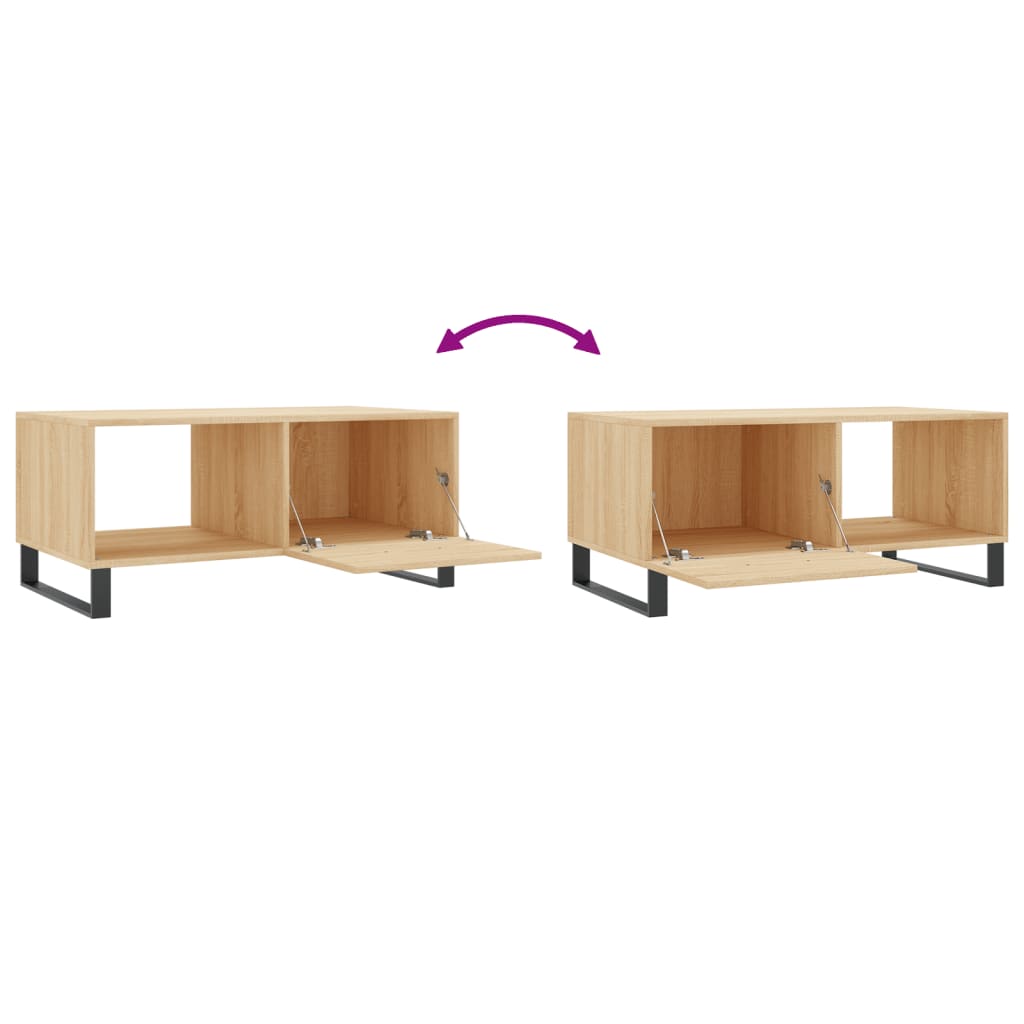 Couchtisch Sonoma-Eiche 90x50x40 cm Holzwerkstoff - Pazzar.ch