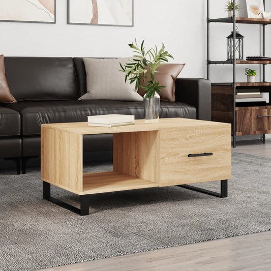 Couchtisch Sonoma-Eiche 90x50x40 cm Holzwerkstoff - Pazzar.ch