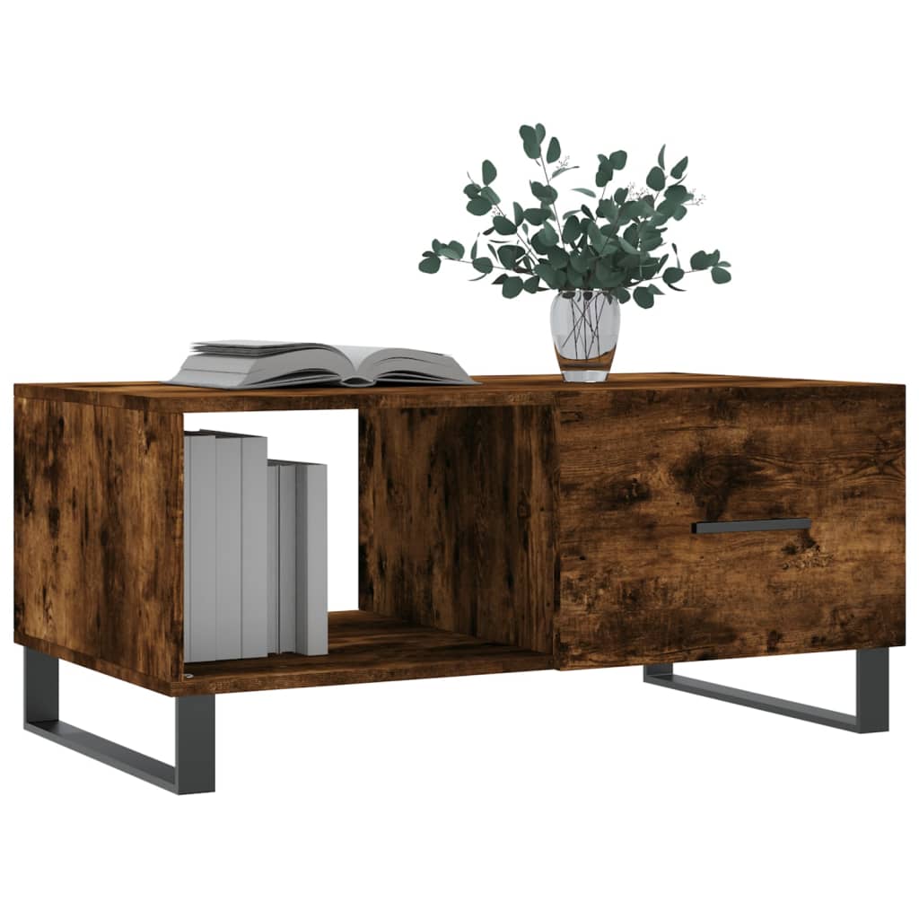 Couchtisch Räuchereiche 90x50x40 cm Holzwerkstoff - Pazzar.ch
