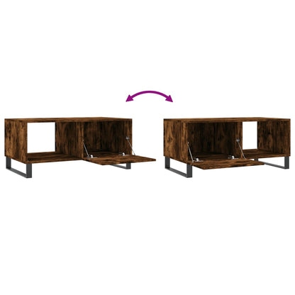 Couchtisch Räuchereiche 90x50x40 cm Holzwerkstoff - Pazzar.ch