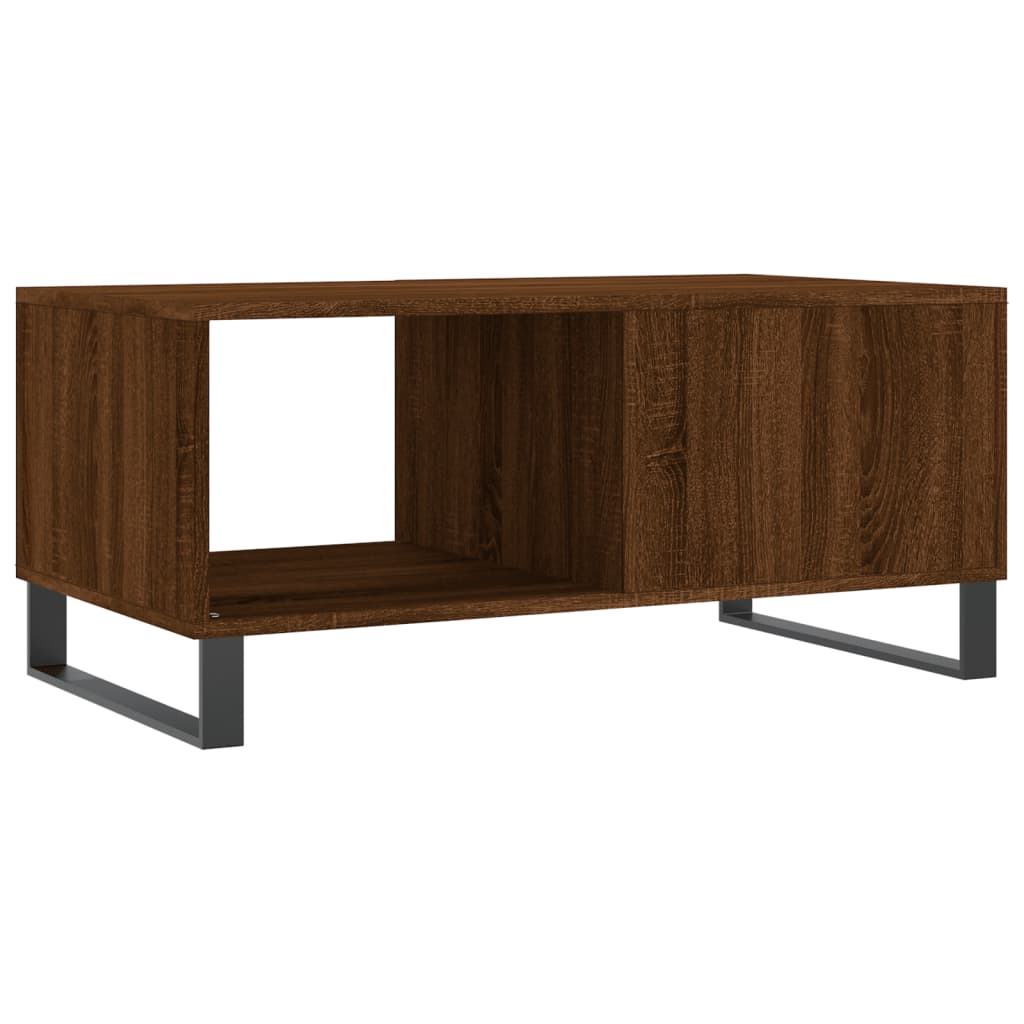 Couchtisch Braun Eichen-Optik 90x50x40 cm Holzwerkstoff - Pazzar.ch
