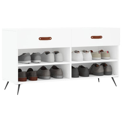 Schuhbank Weiß 102x35x55 cm Holzwerkstoff - Pazzar.ch