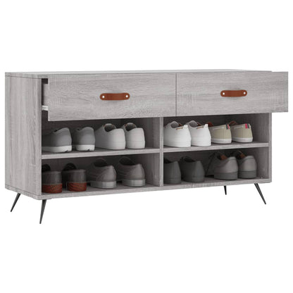 Schuhbank Grau Sonoma 102x35x55 cm Holzwerkstoff - Pazzar.ch