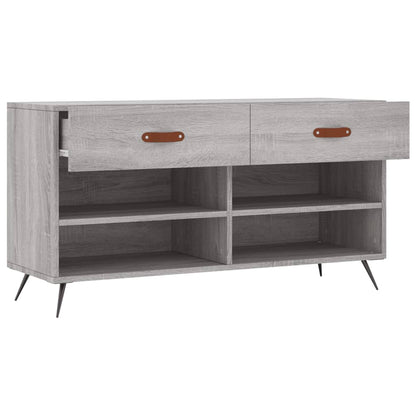 Schuhbank Grau Sonoma 102x35x55 cm Holzwerkstoff - Pazzar.ch