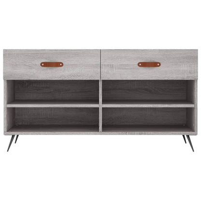 Schuhbank Grau Sonoma 102x35x55 cm Holzwerkstoff - Pazzar.ch