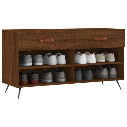 Schuhbank Braun Eichen-Optik 102x35x55 cm Holzwerkstoff - Pazzar.ch
