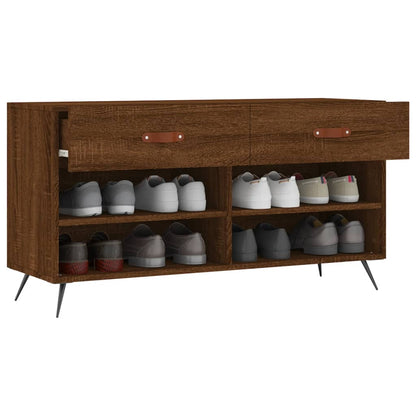 Schuhbank Braun Eichen-Optik 102x35x55 cm Holzwerkstoff - Pazzar.ch