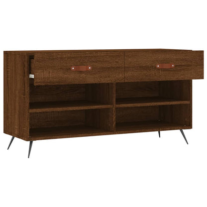 Schuhbank Braun Eichen-Optik 102x35x55 cm Holzwerkstoff - Pazzar.ch
