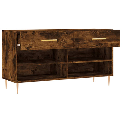 Schuhbank Räuchereiche 102x35x55 cm Holzwerkstoff - Pazzar.ch