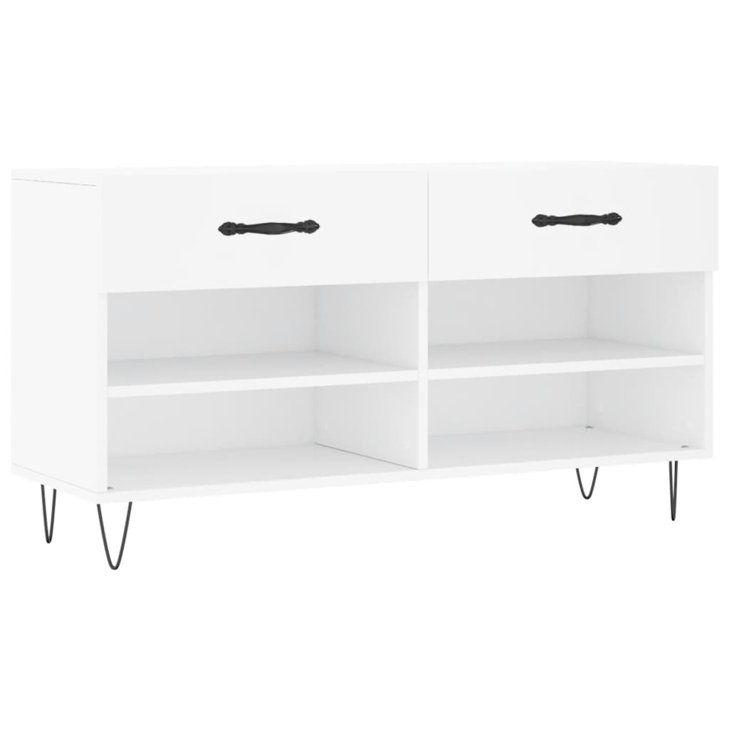 Schuhbank Weiß 102x35x55 cm Holzwerkstoff - Pazzar.ch