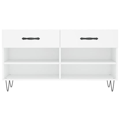 Schuhbank Weiß 102x35x55 cm Holzwerkstoff - Pazzar.ch