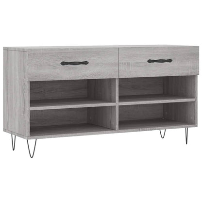 Schuhbank Grau Sonoma 102x35x55 cm Holzwerkstoff - Pazzar.ch