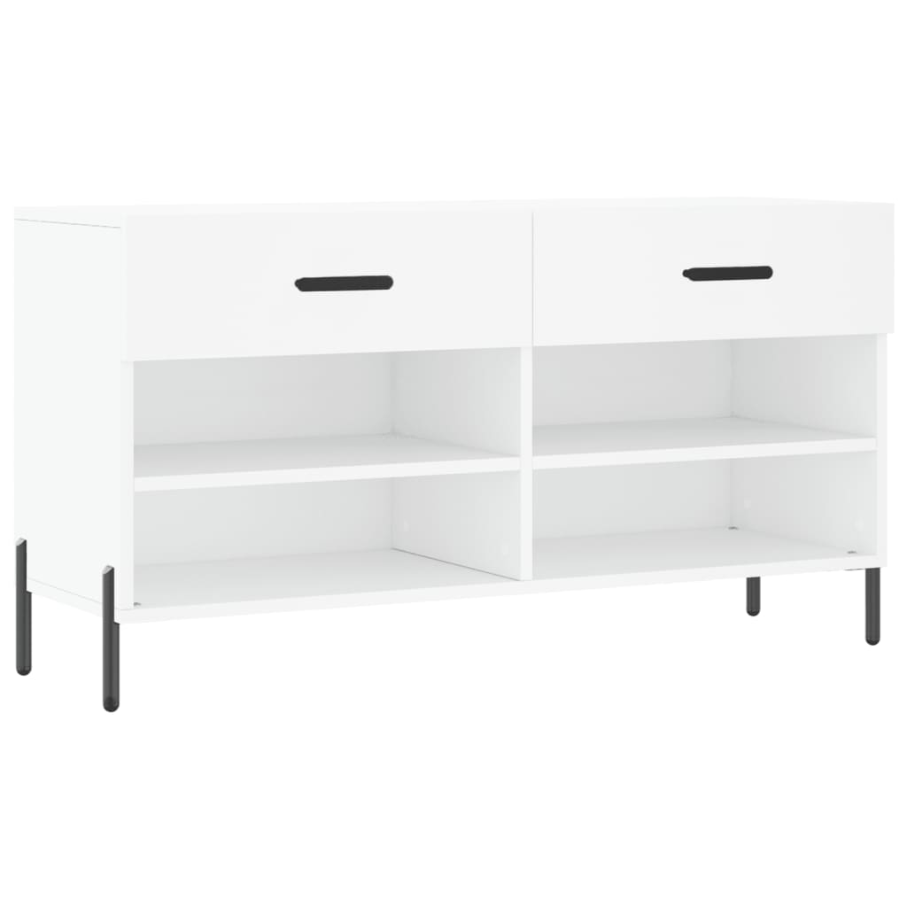 Schuhbank Weiß 102x35x55 cm Holzwerkstoff - Pazzar.ch