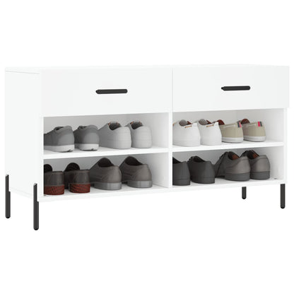 Schuhbank Weiß 102x35x55 cm Holzwerkstoff - Pazzar.ch