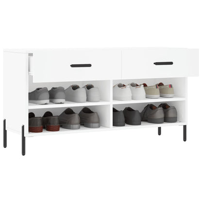 Schuhbank Weiß 102x35x55 cm Holzwerkstoff - Pazzar.ch