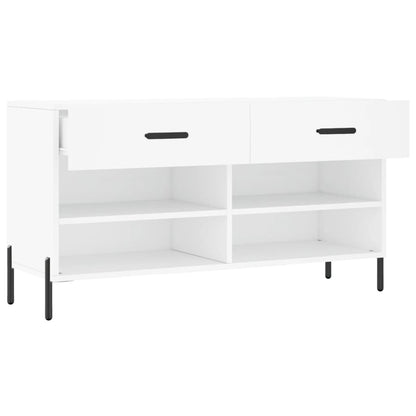 Schuhbank Weiß 102x35x55 cm Holzwerkstoff - Pazzar.ch