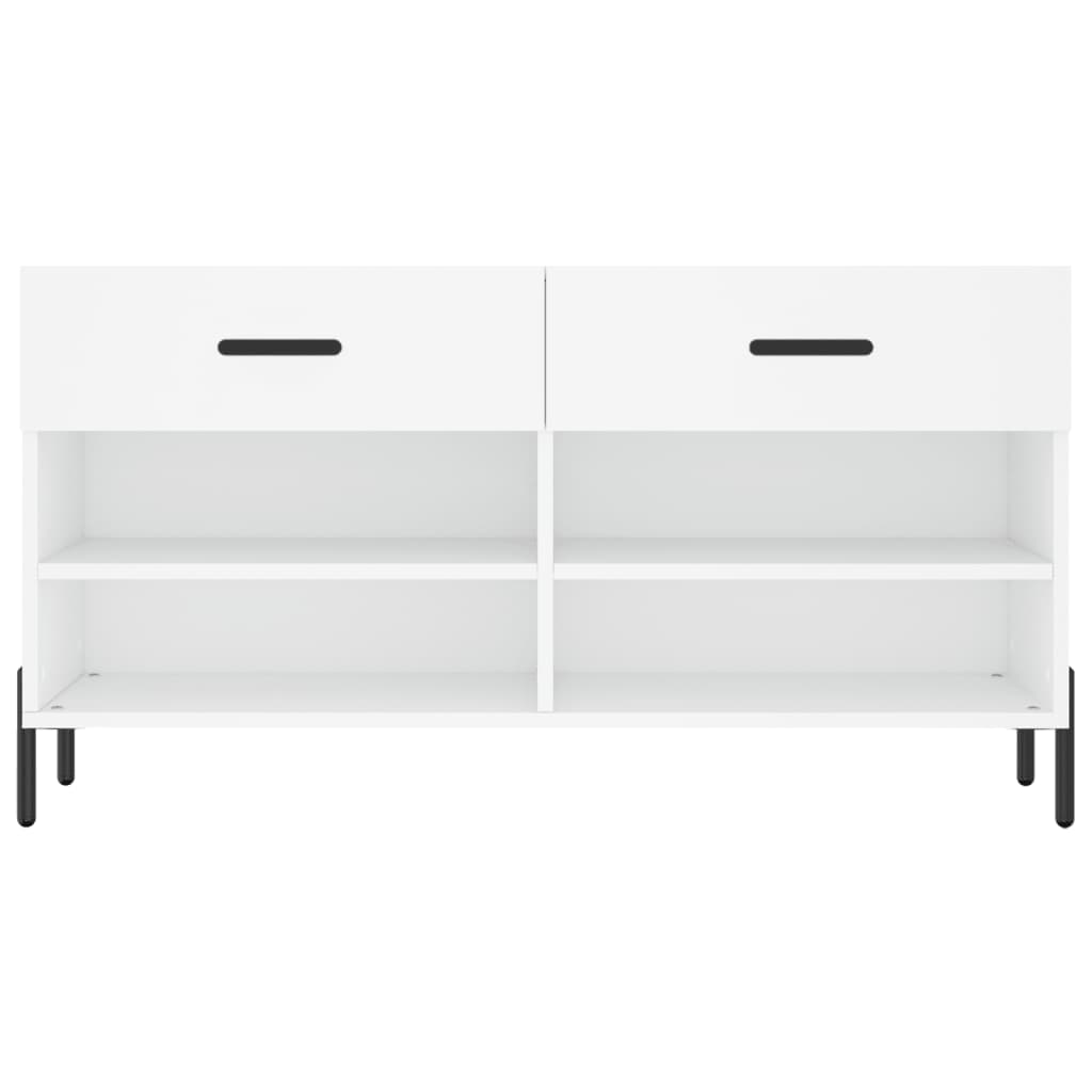Schuhbank Weiß 102x35x55 cm Holzwerkstoff - Pazzar.ch