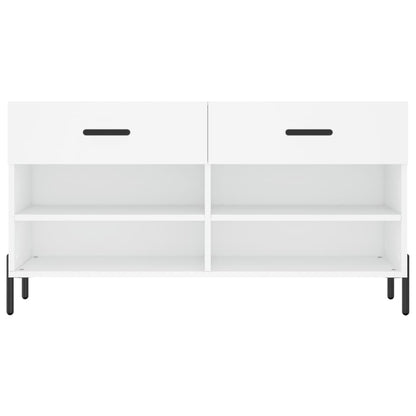 Schuhbank Weiß 102x35x55 cm Holzwerkstoff - Pazzar.ch
