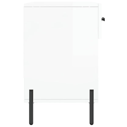 Schuhbank Hochglanz-Weiß 102x35x55 cm Holzwerkstoff - Pazzar.ch