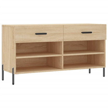 Schuhbank Sonoma-Eiche 102x35x55 cm Holzwerkstoff - Pazzar.ch