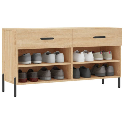 Schuhbank Sonoma-Eiche 102x35x55 cm Holzwerkstoff - Pazzar.ch