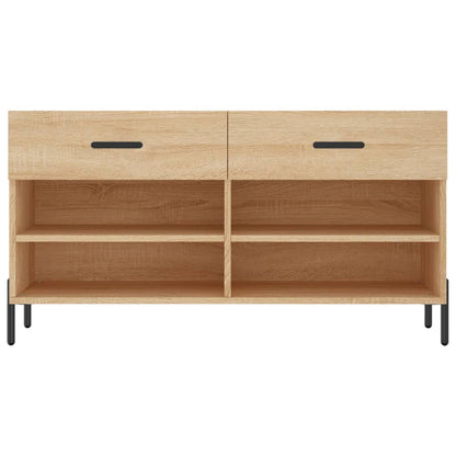 Schuhbank Sonoma-Eiche 102x35x55 cm Holzwerkstoff - Pazzar.ch