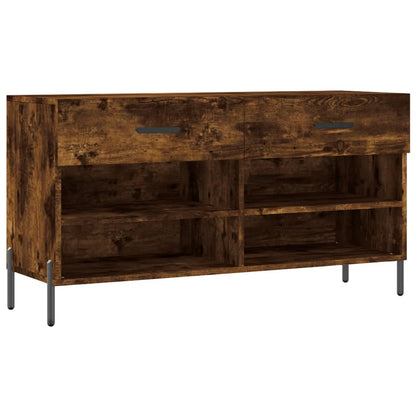 Schuhbank Räuchereiche 102x35x55 cm Holzwerkstoff - Pazzar.ch