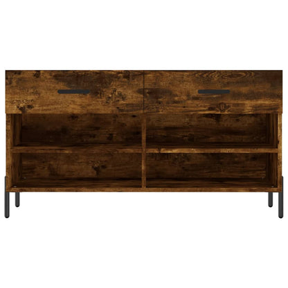 Schuhbank Räuchereiche 102x35x55 cm Holzwerkstoff - Pazzar.ch