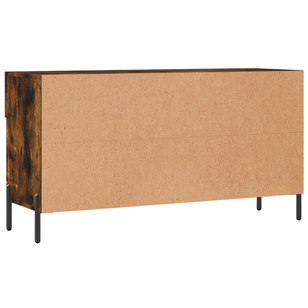 Schuhbank Räuchereiche 102x35x55 cm Holzwerkstoff - Pazzar.ch